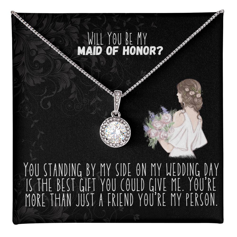 Maid of honor necklace, maid of honor proposal, bridesmaids proposal, wedding gift, wedding gift ideas, wedding necklaces, gift for maid of honor, MOH gifts, necklaces for bridesmaids