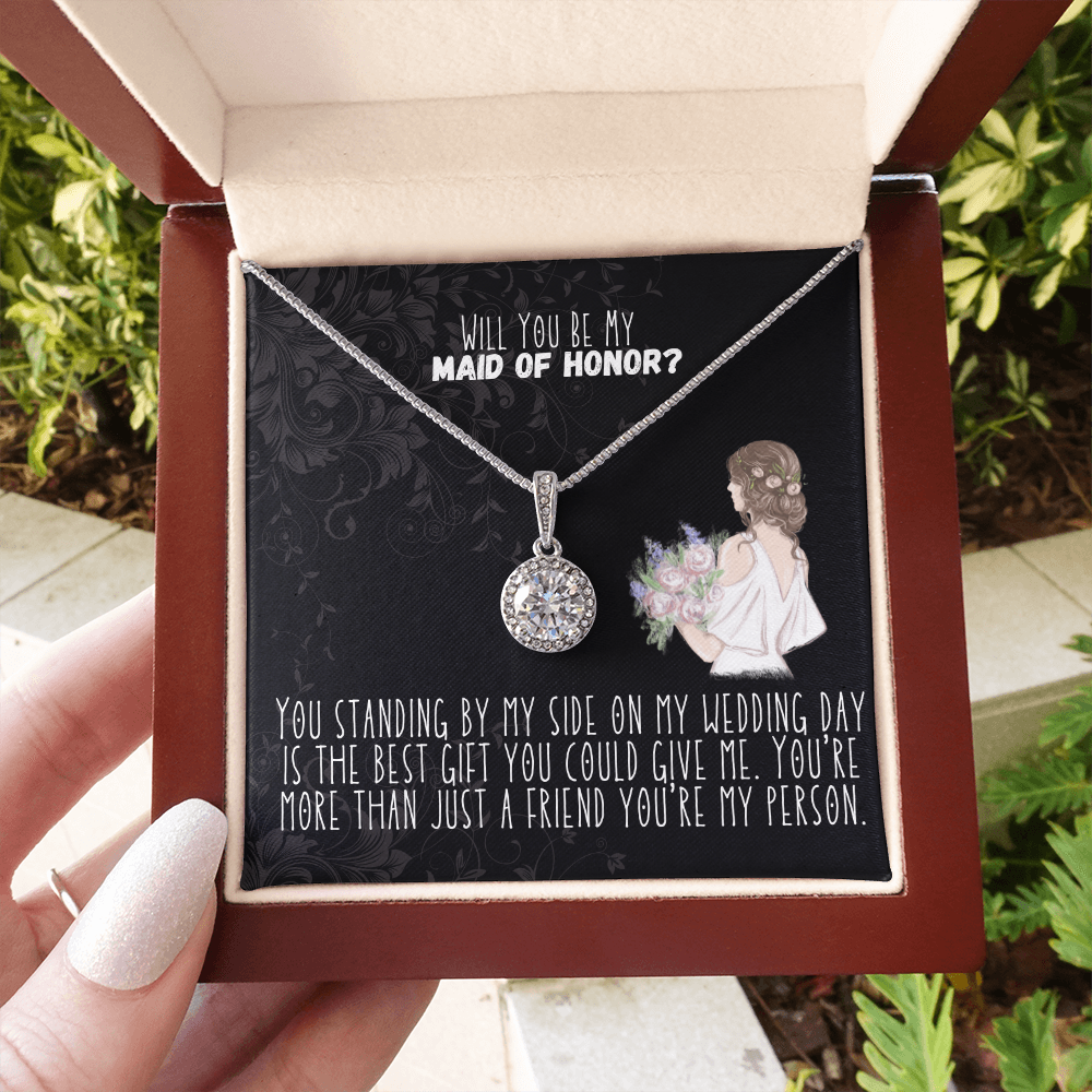 Maid of honor necklace, maid of honor proposal, bridesmaids proposal, wedding gift, wedding gift ideas, wedding necklaces, gift for maid of honor, MOH gifts, necklaces for bridesmaids