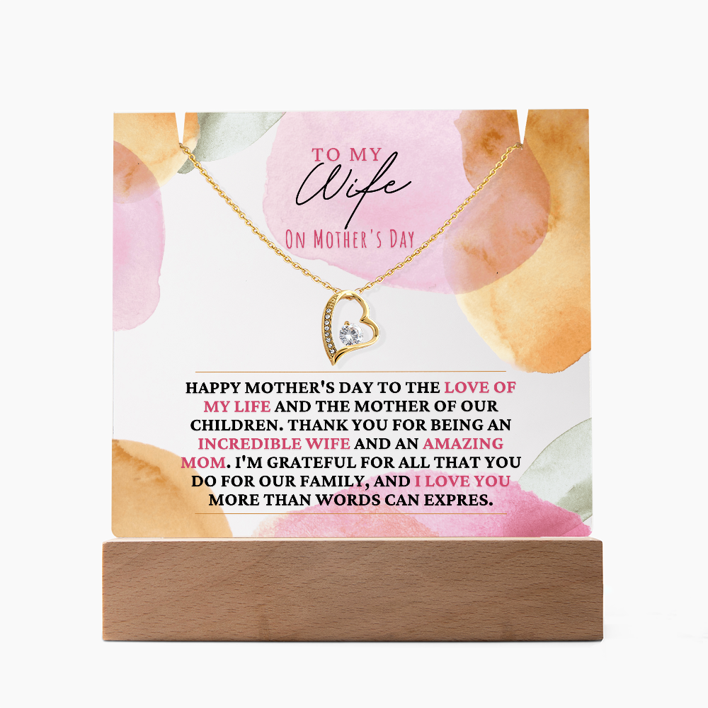 Acrylic plaque, mothers day gifts, from husband, to wife, Mother's day, necklace, mothers day necklace, unique mothers day gift, gift mothers day, husband to wife, gifts, husband mothers day, best mothers day gifts, trending mothers day gifts, best seller mothers day